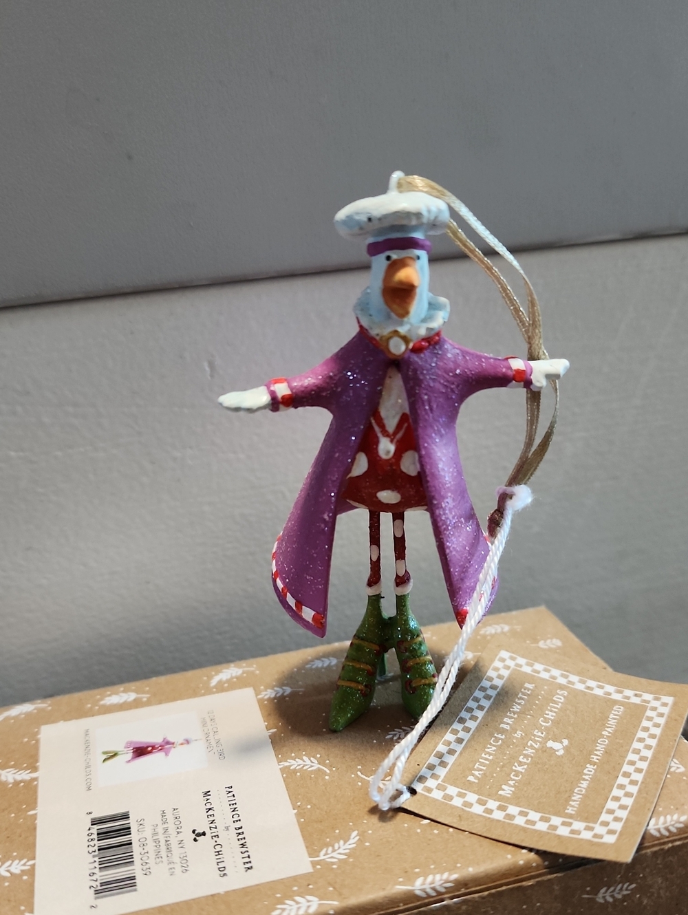 Patience Brewster 12 Days Calling Bird Mini Ornament